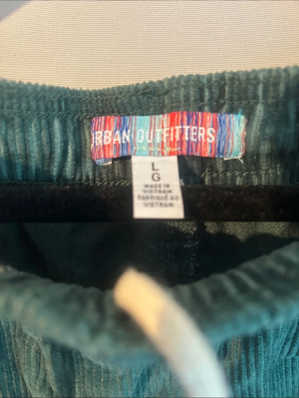Urban Outfitters size Large moon, and sun, embroidered drawstring corduroy pants